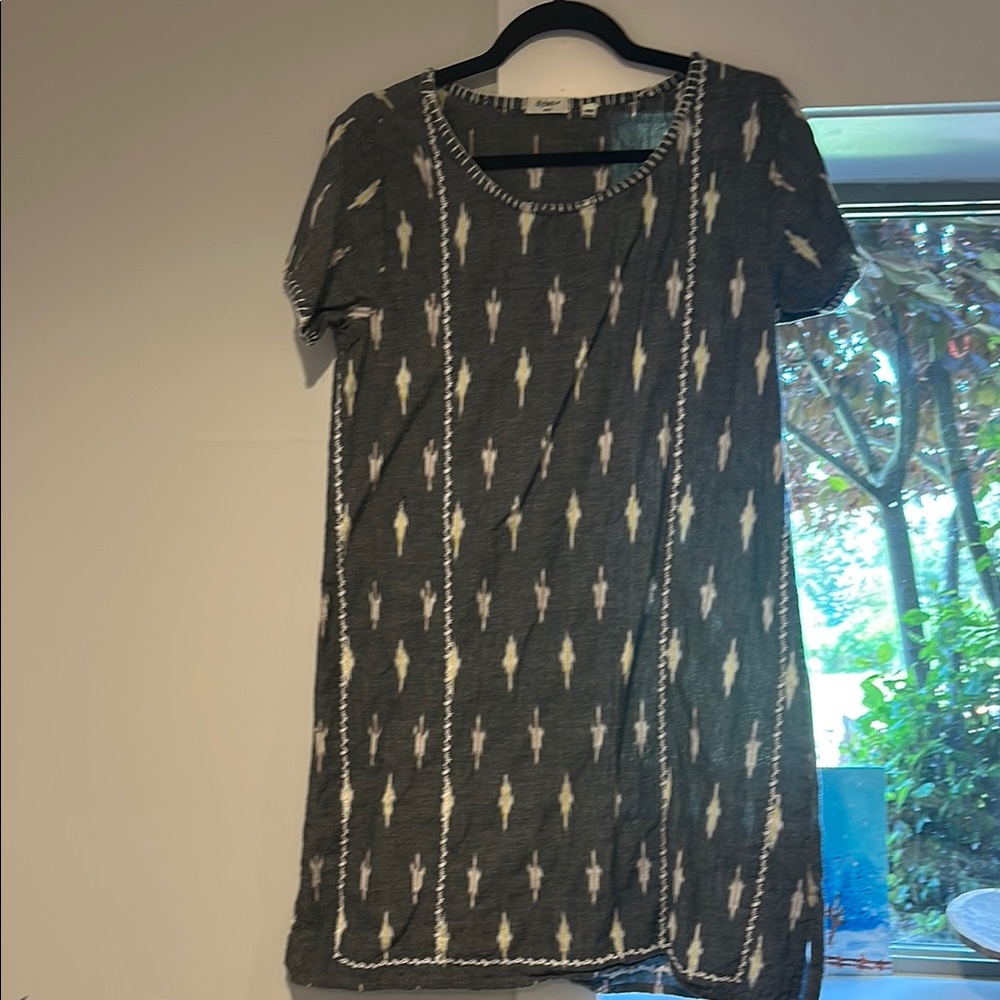 Dylan Gray and Blue Patterned Dress